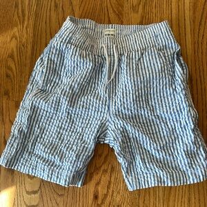 Boys seersucker swim trunks